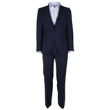 Made in Italy Blue Virgin Wool Men Suit