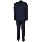 Made in Italy Blue Virgin Wool Men Suit