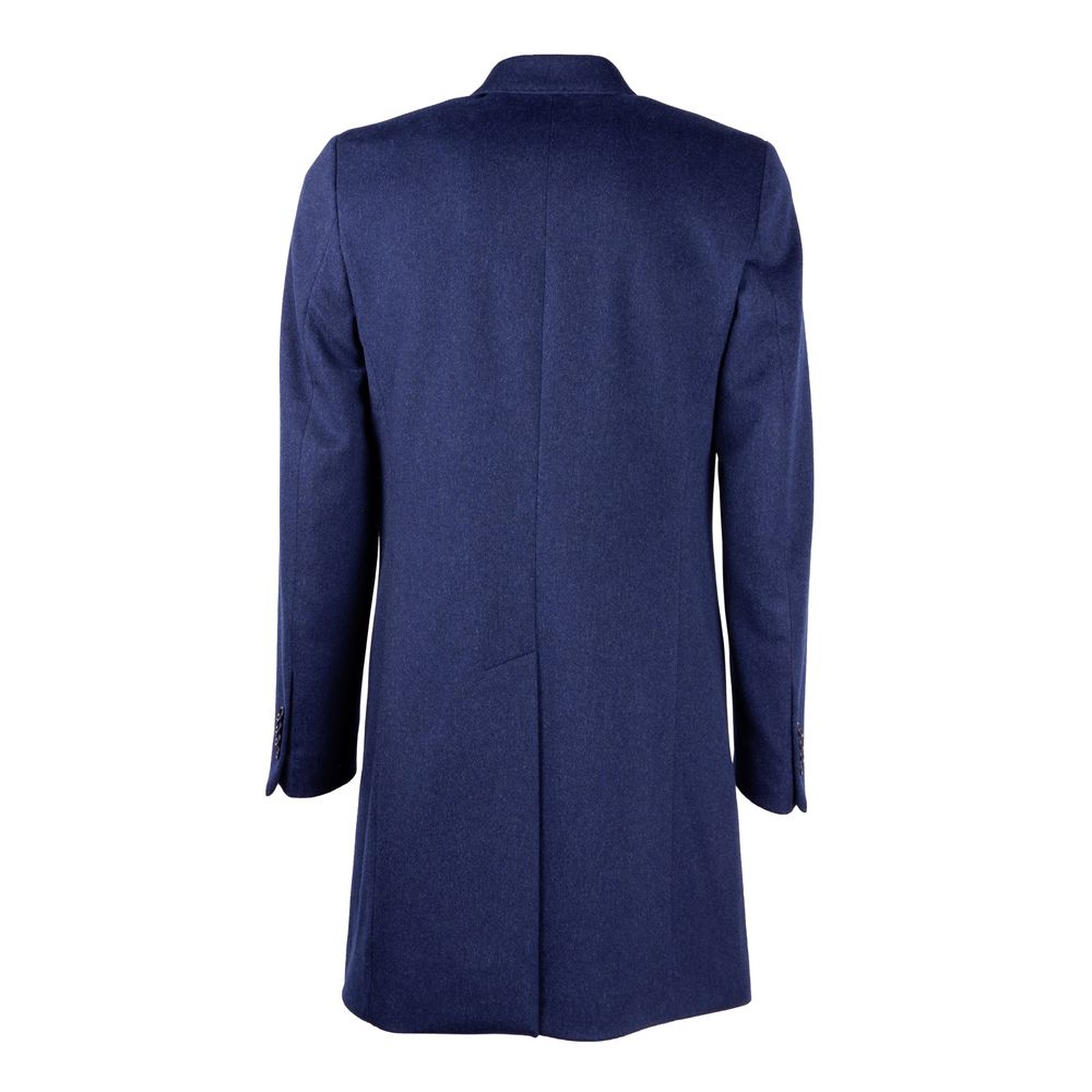 Made in Italy Navy Wool Men Jacket