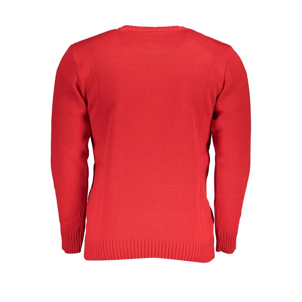 U.S. Grand Polo Red Fabric Sweater