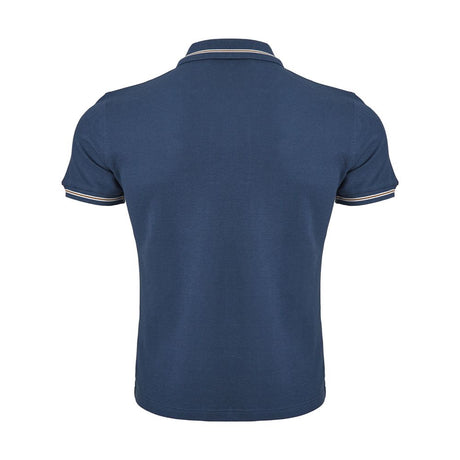 Corneliani Elegant Blue Italian Cotton Polo Shirt