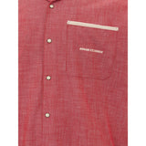 Armani Exchange Crimson Cotton Classic Men's Shirt