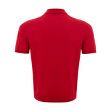 Gran Sasso Elegant Italian Cotton Polo Shirt in Vibrant Red