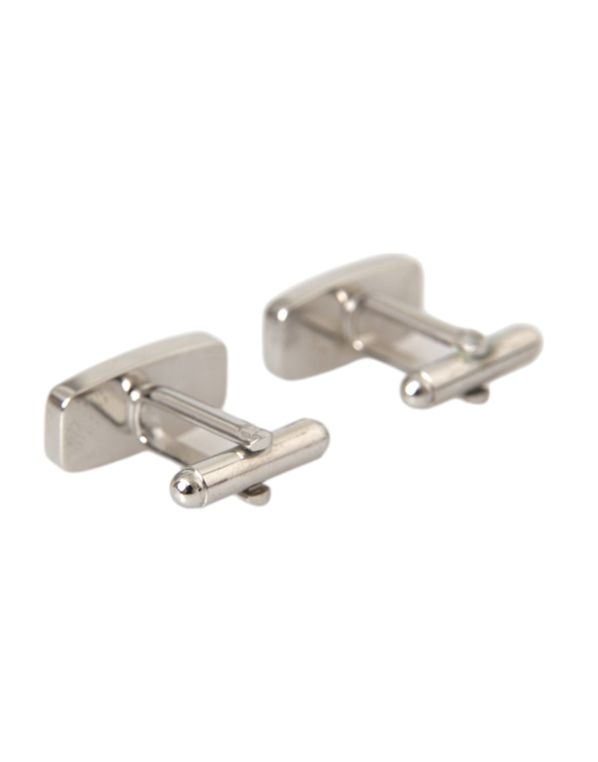 Dolce & Gabbana Silver Plated Metal Brass Pin Men Cufflinks