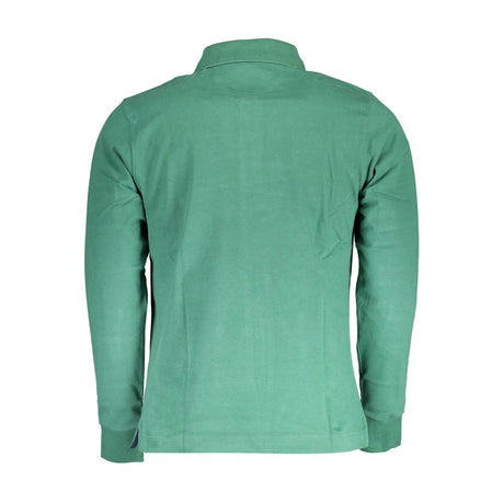 La Martina Green Cotton Men Polo Shirt