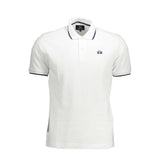 La Martina White Cotton Men Polo Shirt