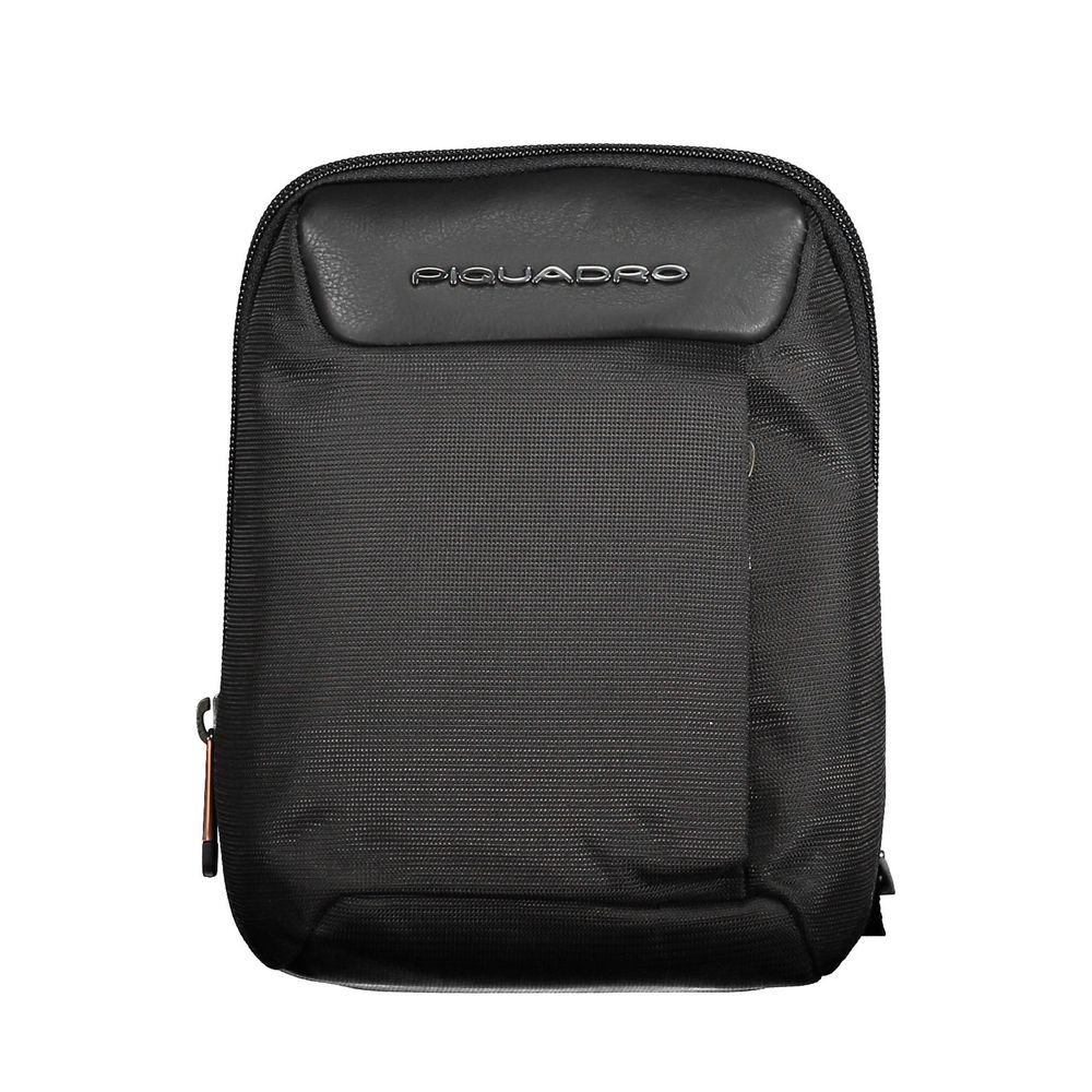 Piquadro Black Recycled Men Shoulder Bag