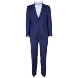 Made in Italy Blue Wool Men Suit