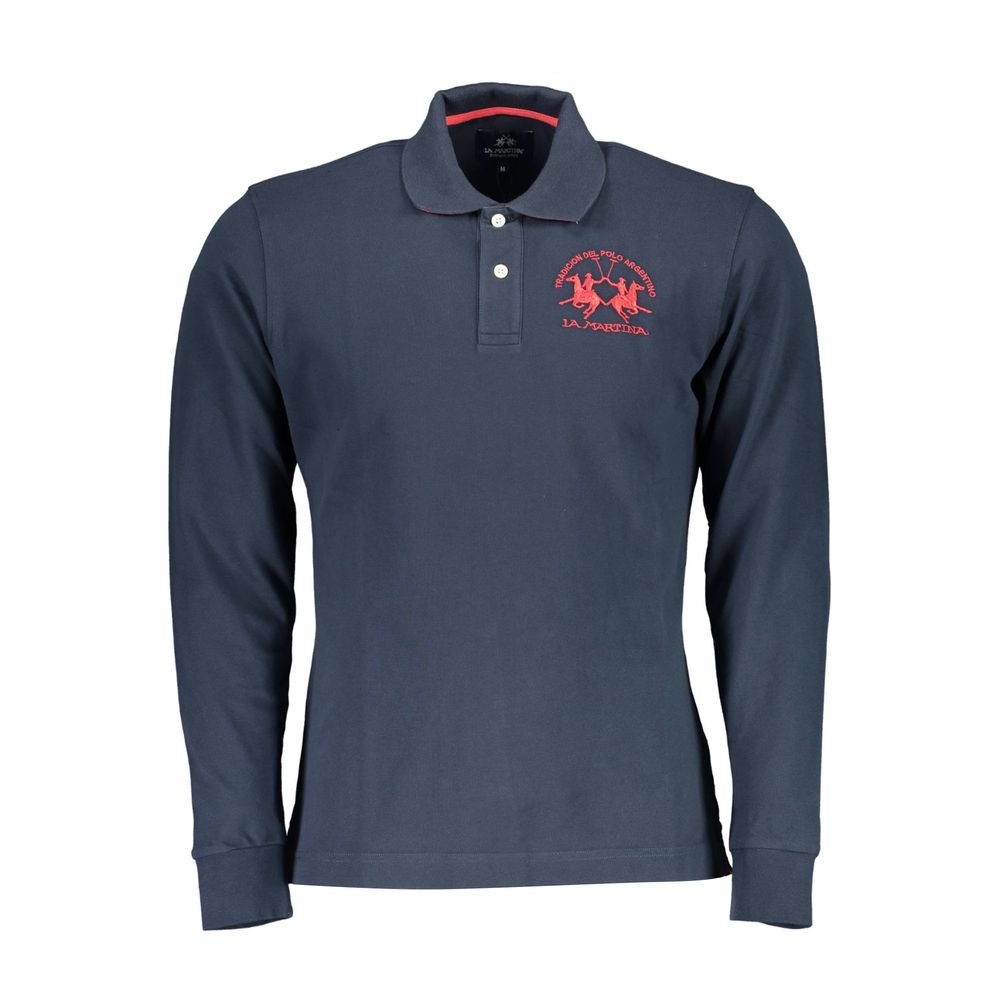 La Martina Elegant Long-Sleeved Polo - Contrast Detailing