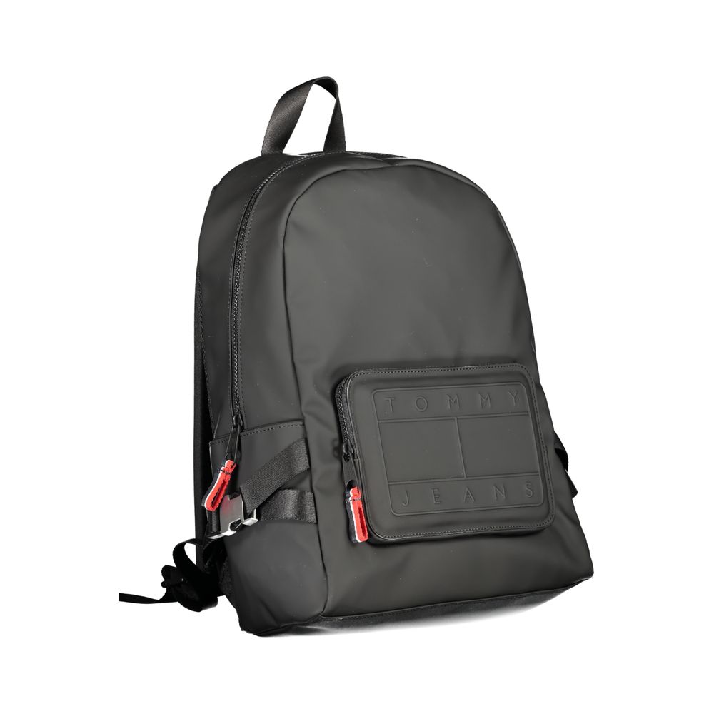 Tommy Hilfiger Black Polyester Backpack