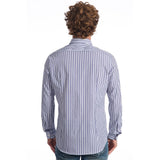 Baldinini Trend Light Blue Cotton Men Shirt