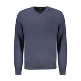 Hugo Boss Blue Cotton Sweater