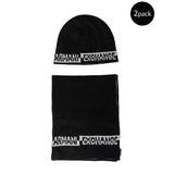 Armani Exchange Black Acrylic Scarf