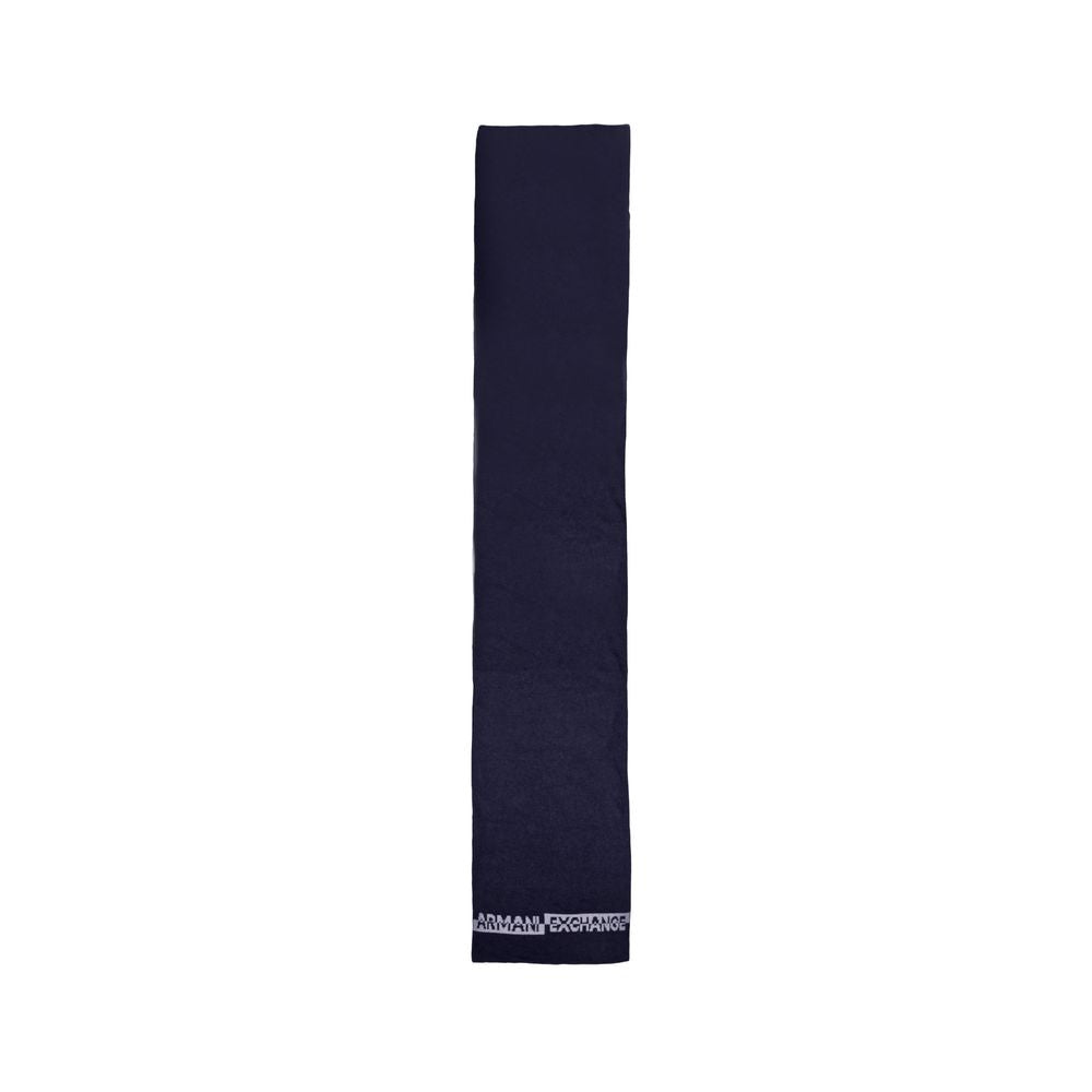 Armani Exchange Blue Polyamide Scarf