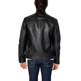 Peuterey Black Leather Jacket