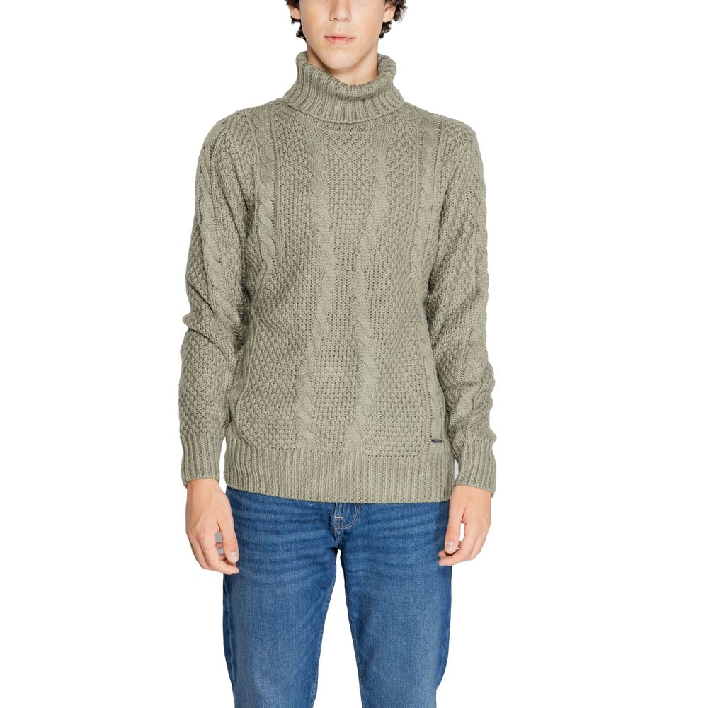 Gianni Lupo Green Polyester Sweater