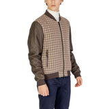 Gianni Lupo Brown Polyester Jacket