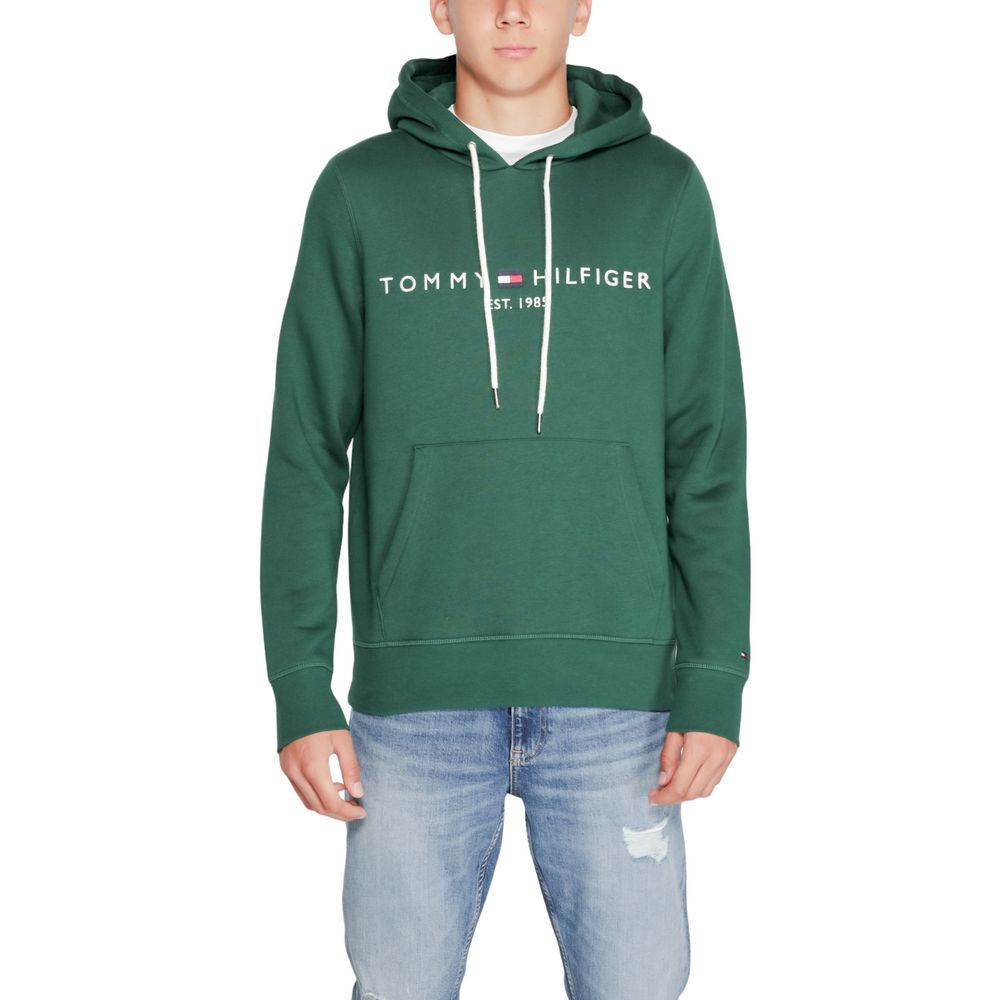 Tommy Hilfiger Green Cotton Sweater