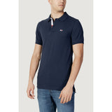 Tommy Hilfiger Jeans Blue Cotton Polo Shirt