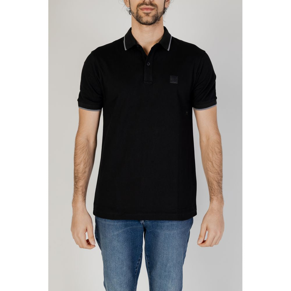 Hugo Boss Black Cotton Polo Shirt