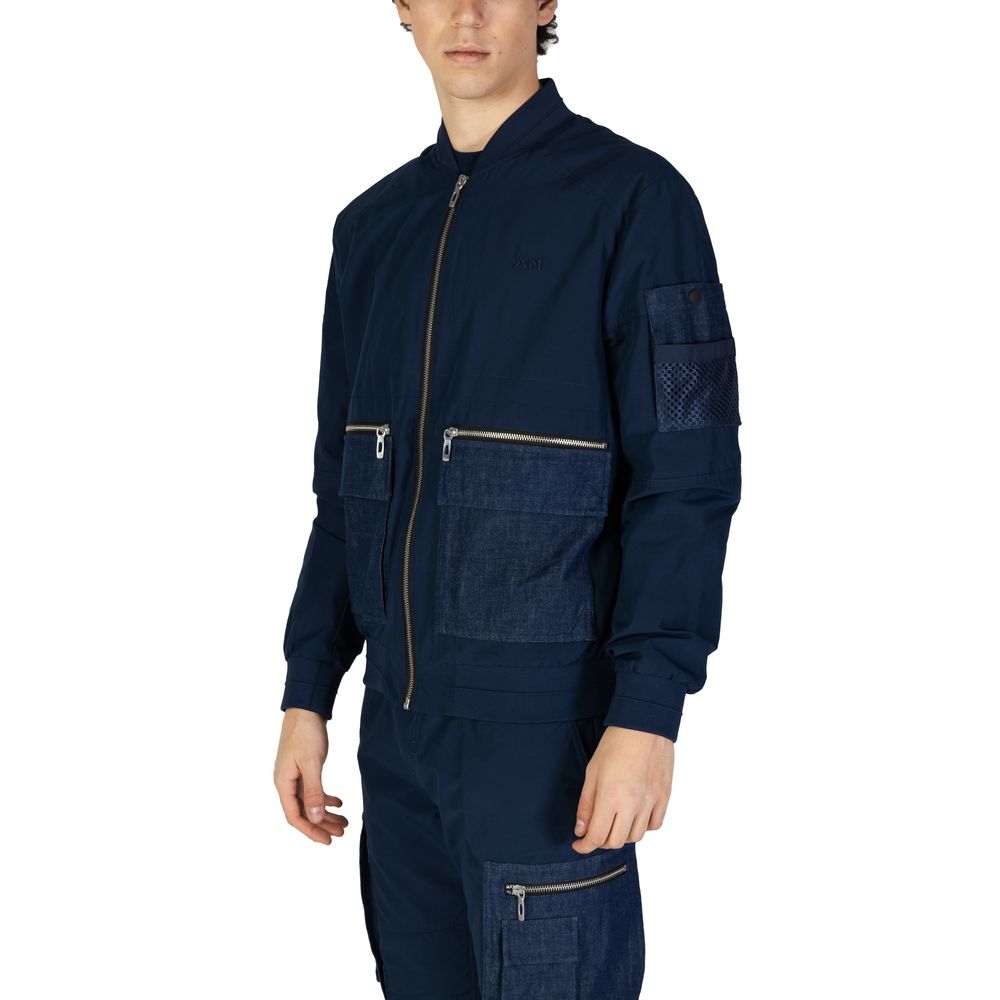 Antony Morato Blue Cotton Jacket