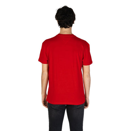 Tommy Hilfiger Jeans Red Cotton Rigenerato T-Shirt