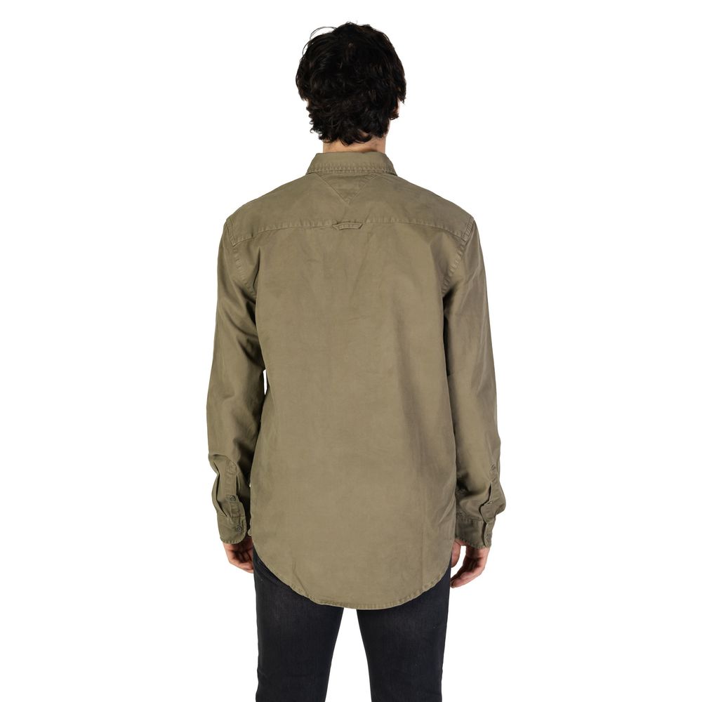 Tommy Hilfiger Jeans Green Cotton Rigenerato Shirt