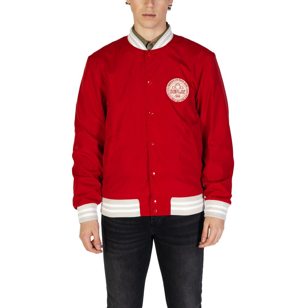 Replay Red Cotton Jacket