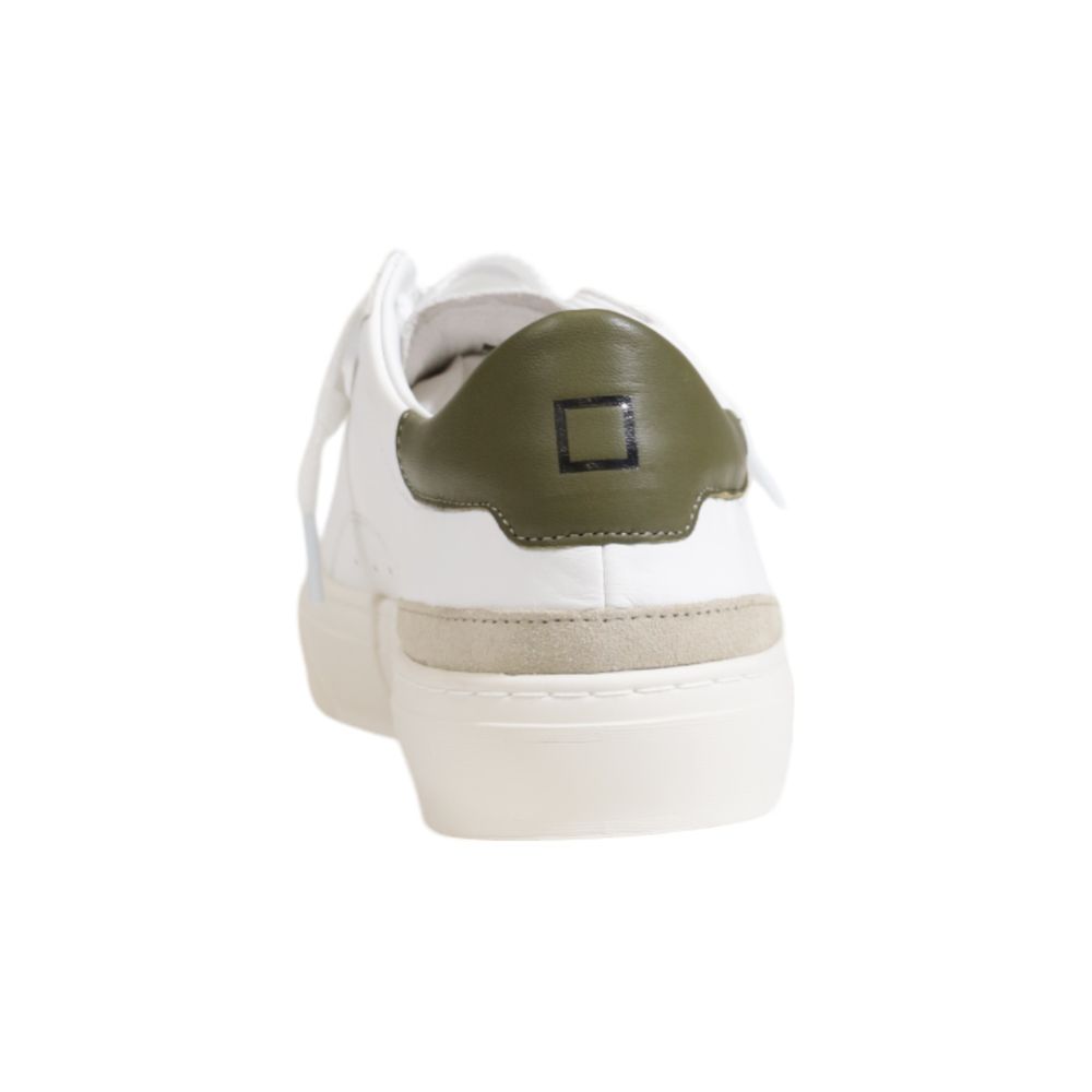 D.A.T.E Green Leather Sneaker