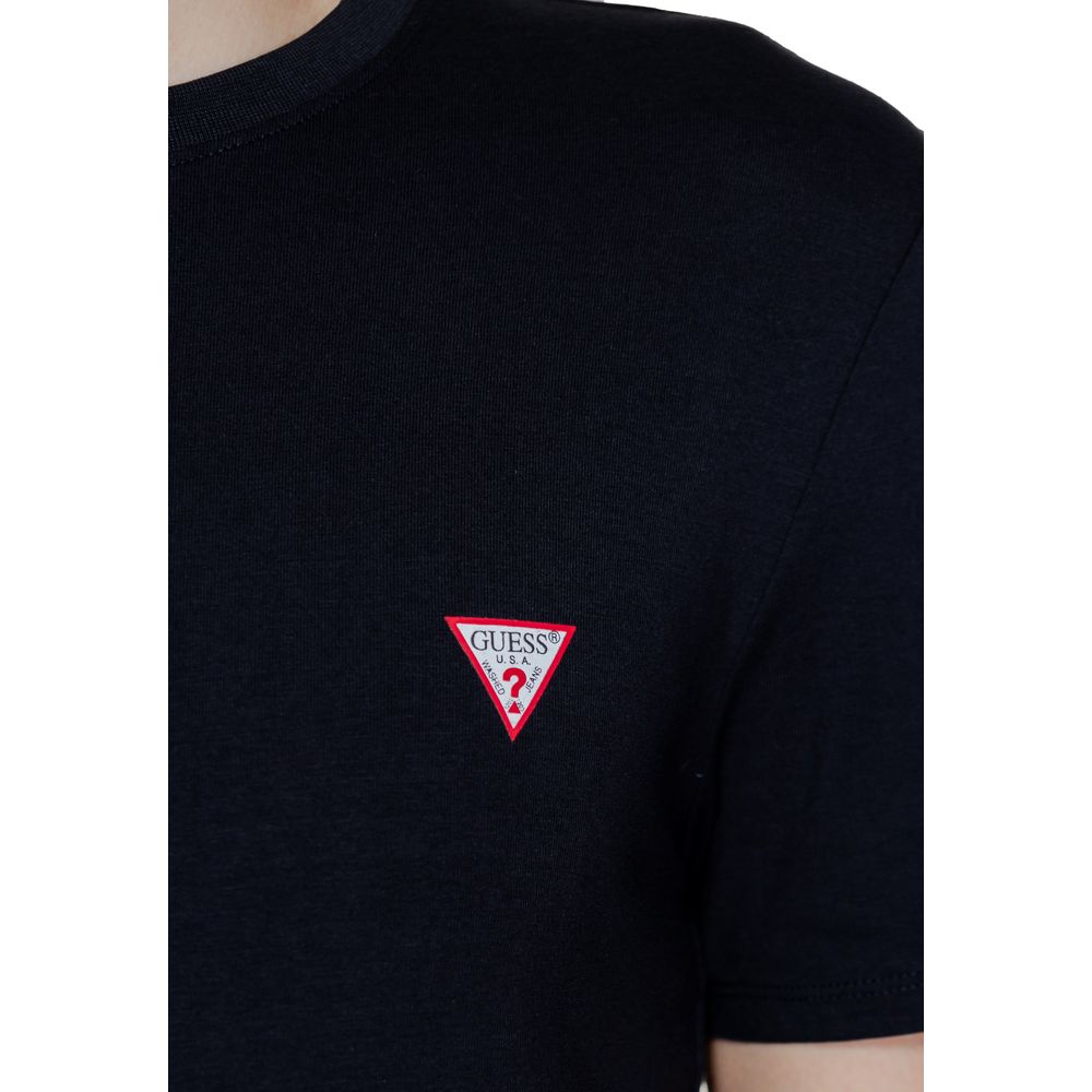 Guess Black Cotton T-Shirt