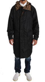 Dolce & Gabbana Elegant Reversible Hooded Raincoat