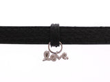 Nialaya Exquisite Black Snakeskin Silver Bracelet